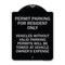 Signmission Parking Permit Permit Parking for Residents Only Vehicles Without Valid Parking Permi, BS-1824-23399 A-DES-BS-1824-23399 - alternate 1